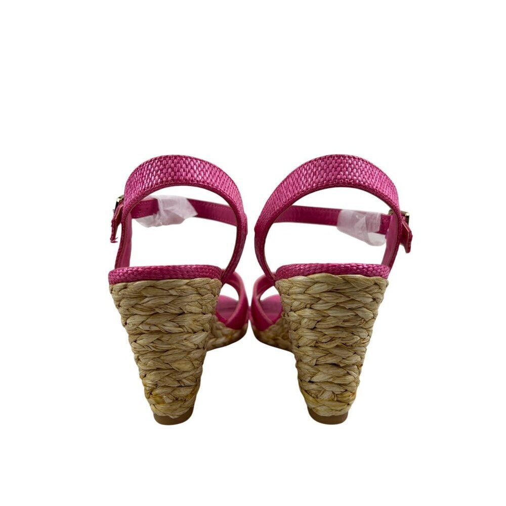 Dolce Vita Women's Sandal Espadrille Jute Wedge Pink Fuchsia Strappy Size 8.5 - Picture 6 of 10